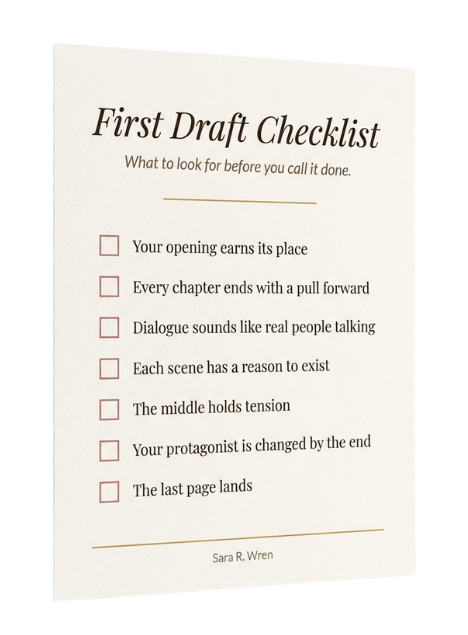 First Draft Checklist